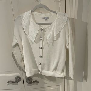 Olivia Rubin Sweaters | Olivia Rubin Cream Courtney Cardigan | Color: Cream | Size: S | Nywardrobe's Closet